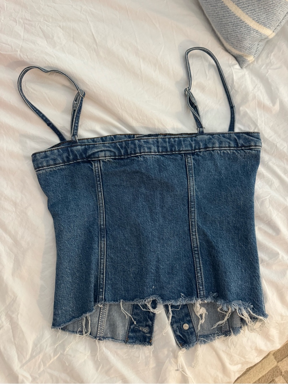 Reformation Denim Corset Top - Picture 3 of 4